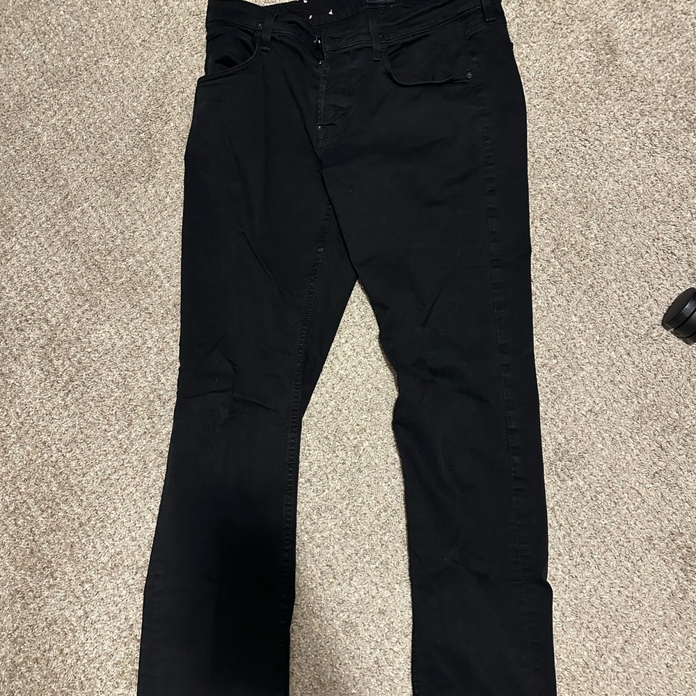 Hudson Byron Jeans Black Slim Straight Denim